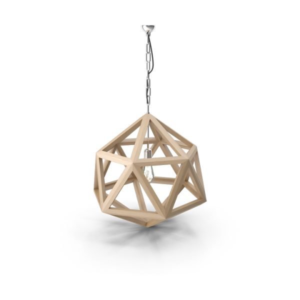 Wooden ceiling lamp